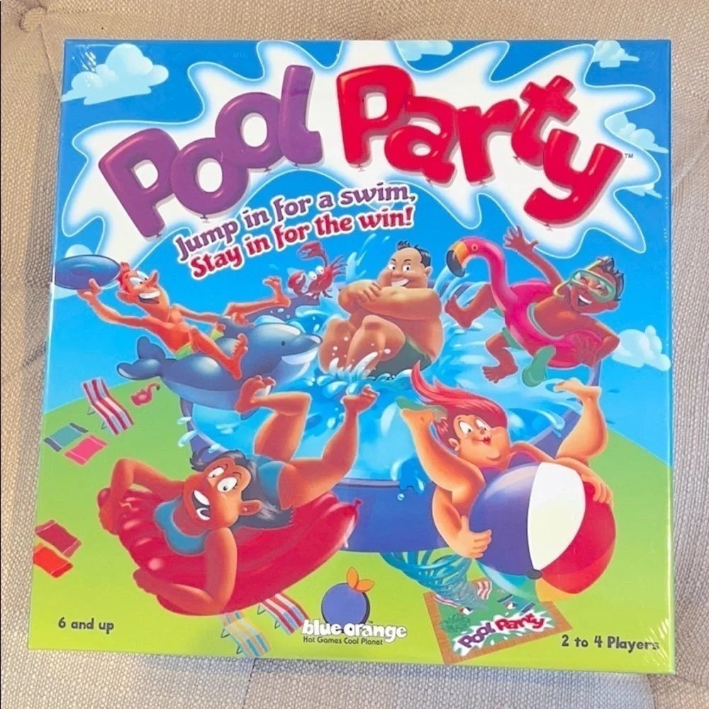 NWT Blue Orange Pool Party Game Ages 6+